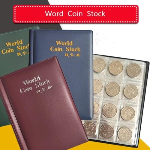 Hot 120 Pockets Coin Photo album 10 Pages Russian DIY Album Holder Collection Book Pockets Storage Collection Book Coin Holder