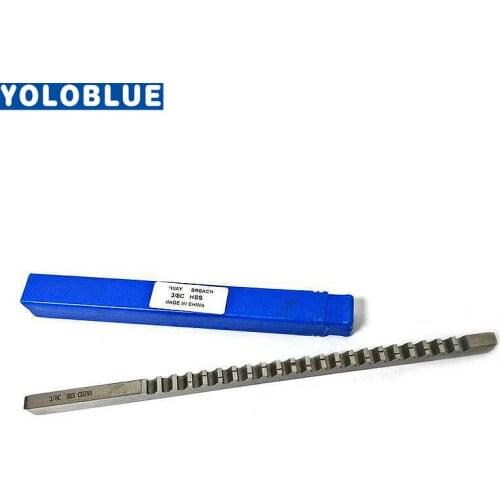 HSS Broach 3/8 C Push-Type Keyway Broach Inch Size Broach Cutting for CNC Machine Tools with Shims