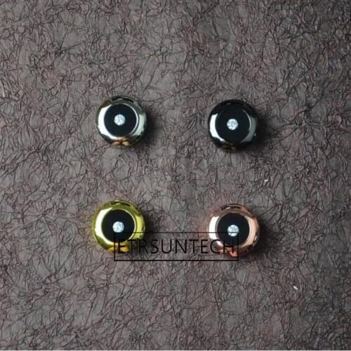 50pcs Round Metal Diamond Display Box High Quality Metal Gemstone Cases Diamond Storage Organizer Gift Box 3*1.7cm