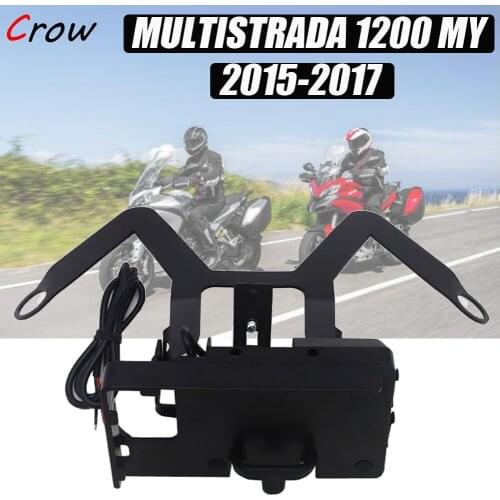 GPS Smartphone Navigation Bracket Mounting Frame for Ducati MULTISTRADA 1200 MY 2015 2016 2017 SUPPORTO