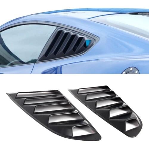 1 Pair Rear Side Window Louvers Spoiler Panel Cover For Ford Mustang 15-21 Car Accessories Replacement