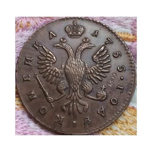 Wholesale 1755 russian coins copy 100% coper manufacturing