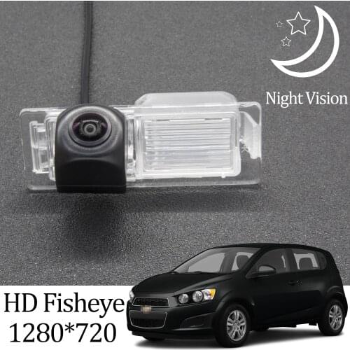 Owtosin HD 1280*720 Fisheye Rear View Camera For Chevrolet Chevy Sonic 2012 2013 2014 Car Vehicle Reverse Parking Accessories
