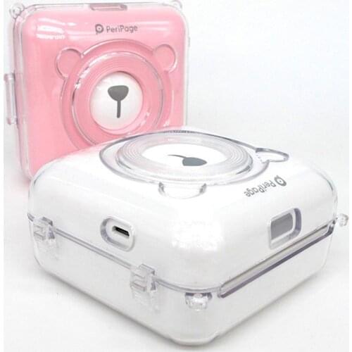 Transparent PC Protective Cover Bag Travel Pocket Carrying Case for Peripage Paper Photo Printer Transparent PC Protective Cover