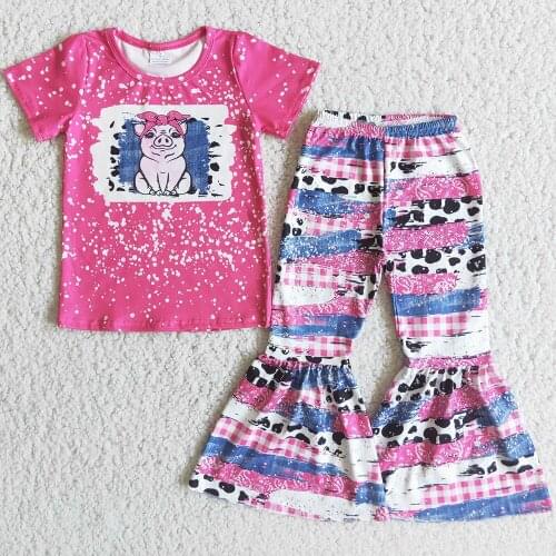 Hot Sale Kids Designer Clothes Girls Bell Sets Fashion Todller Baby Girls Clothing Fall Outfits Wholesale Children Clothing Sets