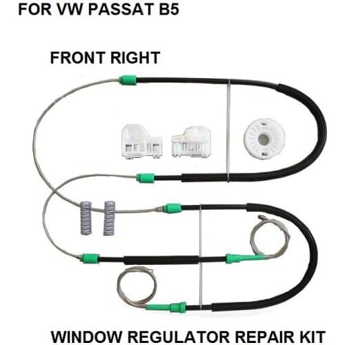 WINDOW REGULATOR CLIP COMPLET SET KIT FOR VW PASSAT B5 ELECTRIC WINDOW REGULATOR REPAIR KIT FRONT-RIGHT SIDE 96-05