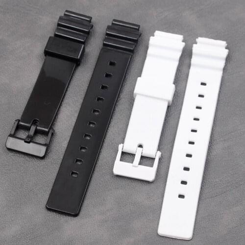 Correa de silicona para hombre para Casio MRW-200H W-752 w-s210H W-800H W-735H correa deportiva hebilla de goma impermeable