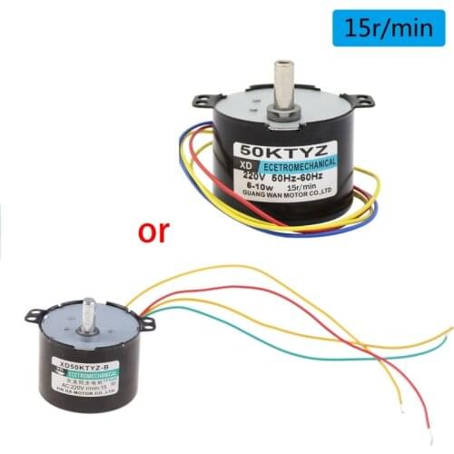 50KTYZ Permanent Magnet Synchronous Motor AC220V 2.5-50R/Min Low Speed Reducer Motors with Positive Negative Inversion