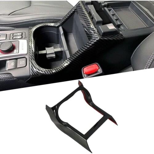 Car Styling Interior Stainless Steel Stickers Cover Water Cup Holder Panel Decoration Trim For Subaru Forester SK 2018 2019