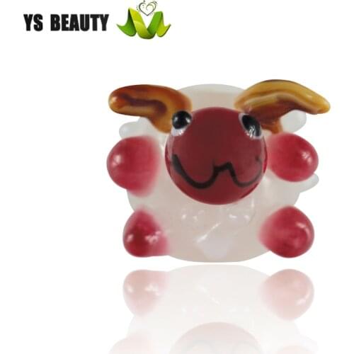 Happy Sheep handmade glass beads cartoon series glass beads jewelry with beads DIY bracelet with small animal beads