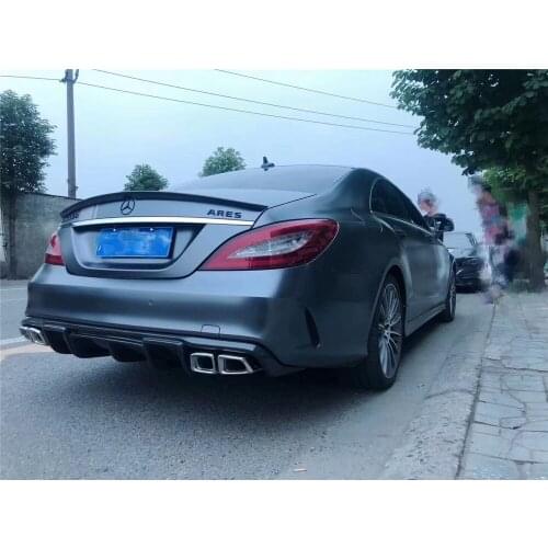 W218 CLS Carbon Fiber Rear Trunk Lip Spoiler Wing for Mercedes Benz W218 2012-2015 AMG Style