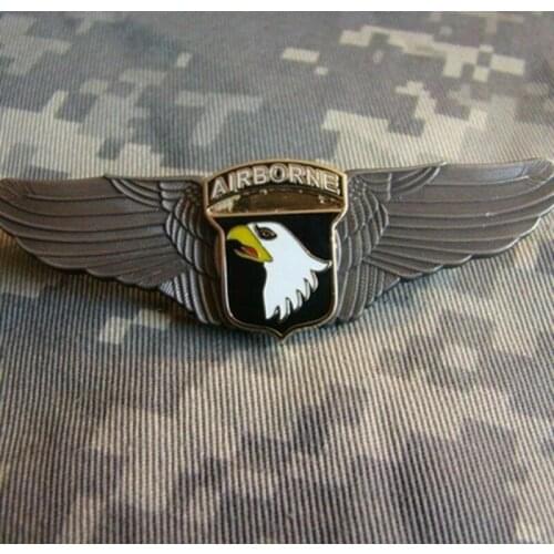 WW2 US 101st Airborne Division Military Pilot Wing Badge Insignia Metal Pin Military Store