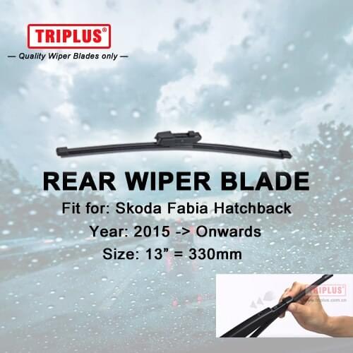 Rear Wiper Blade for SKODA Fabia Hatchback (2015-Onwards) 1pc 13" 330mm,Rear Windscreen Wipers,for Back Window Windshield Blades