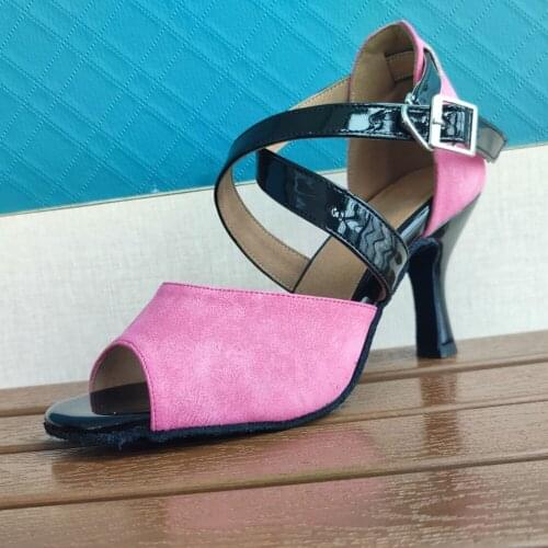 Practice New Latin Dance Boots Ladies Girls Salsa Tango Dance Shoes Party Dance Shoes Nubuck Latin Ballroom Dance Boots Shoes