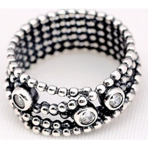 Popular Famous Brand Bohemia Style 100% 925 Sterling Silver Multi Bead Circle Toe Ring for Women ANNIVERSARY SALE 2018