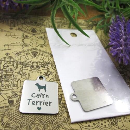 20pcs--"Cairn Terrier "dog lover stainless steel charms more style for choosing DIY Charms pendants for necklace