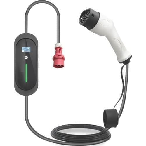 11KW 3Phase Type 2 Portable EV Charging Cable Wallbox 8-10-13-16A Red Cee Plug Vehiculo Eletrico Car Charger EVSE IEC 62196-2