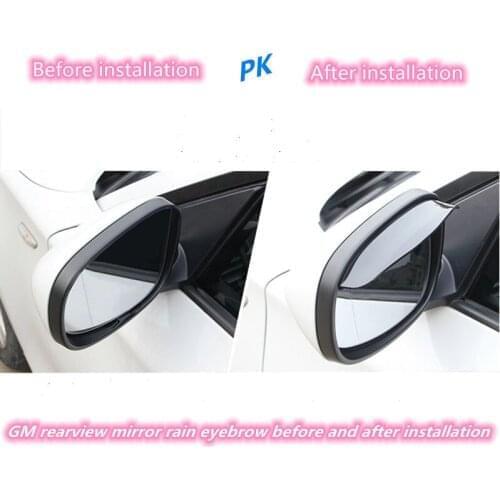 2pcs PVC Car Back Mirror Eyebrow Rain Cover sticker For Peugeot 206 207 208 307 308 406 407 408 508 2008 3008 4008 5008 RCZ