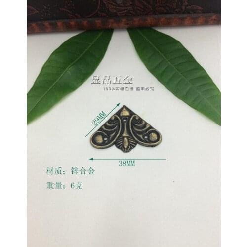 38*29mm Antique fillet Jiuhe Muhe corner flower Corner Wine Box Corner Special offer wholesale