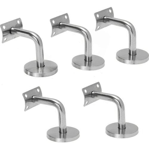 5*Wall Supports 60*100mm Stainless Steel 201 Wall Support Bracket Hand Rail 60*100mm 5pcs Connector Stair