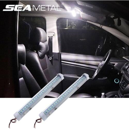 72 LED Interior Light Strip Bar Car Lamp Universal 12V Car Trunk Cargo LED Lamps For Vehicle Van Bus Caravan With ON/OFF Switch