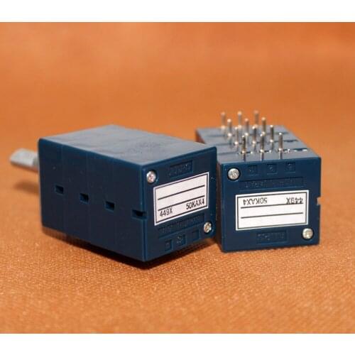 ALPS RK27114A 50KAX4 Quadrupole Potentiometer A50K Shank Length 25MMF
