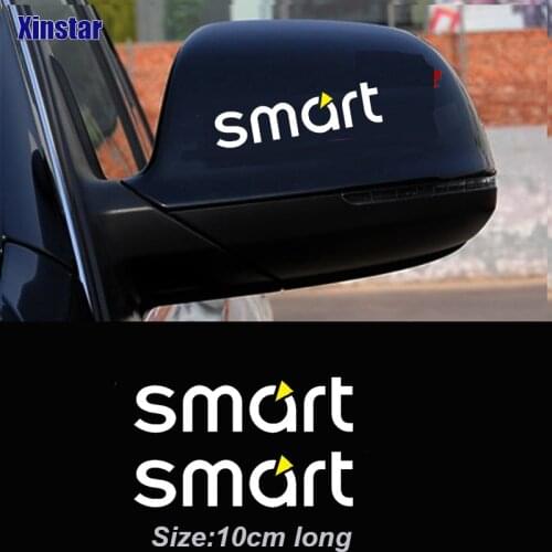 2pcs Car Rearvie Mirror Sticker For Mercedes Benz Smart Fortwo Forfour 451 453 Car Accessories