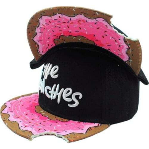 Unisex Creative Notched Tooth Print Cotton Polyester Baseball Cap Autumn Summer Novelty Snacks Different Snapback Hat Py30