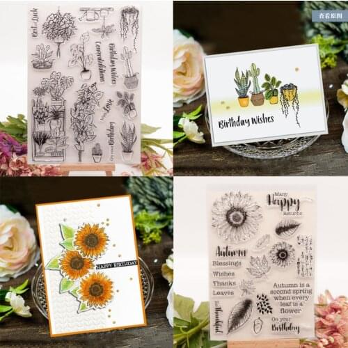 Flower Clear Stamp/Seal for DIY scrapbooking/photo album Decorative clear stamp sheets A1528