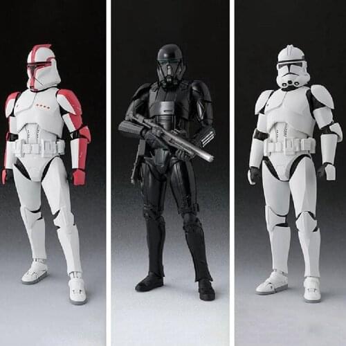 Disney Star Wars Attack Of The Clone Trooper Action Figure Asohka Clonetrooper Death Trooper Black Series Doll Toy For Kid Gift