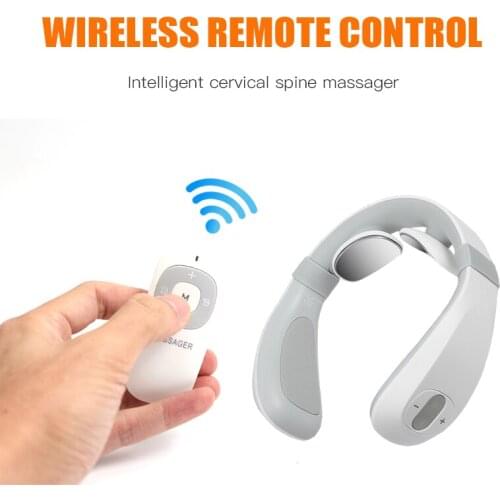 Electric Pulse Neck Massager Usb Cervical Traction Collar Therapy Pain Relief Stimulator Guasha Cupping Acupuncture Massage