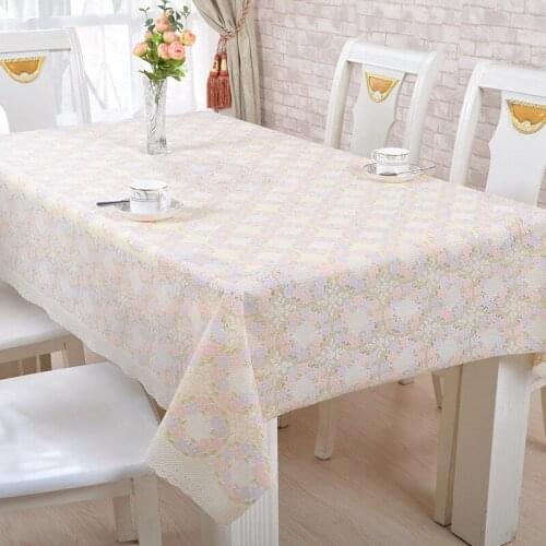 European bronzing plastic coffee mats cushion fashion waterproof anti - oil table cloth