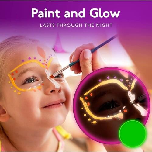 Fluorescent Party Hand Painted Night Light Lacquer Birthday Body Color Paint 20mL Xmas Party Festive Bottle Fluorescent Liquid