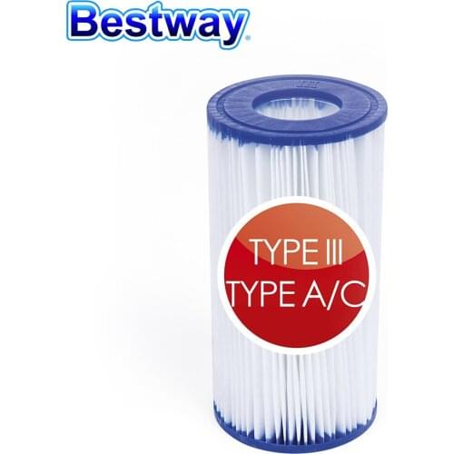 Bestway 58012 Filter Cartridge for Swimming Pool Daily Care Easy To Replace Type A/C Filter Cartridge Pool Replacement Filter