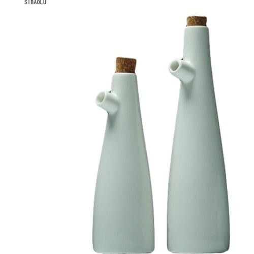 Ceramic Gravy Boats Porcelain Olive Oil Pot Soy Sauce Vinegar Seasoning Can Oil Bottle Kitchen Cooking Tools Storage Bottles