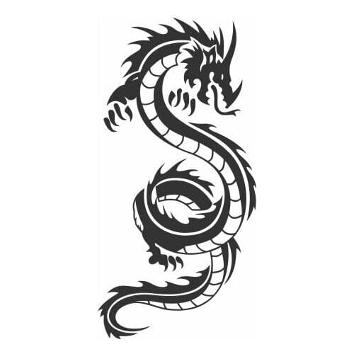 Flying Dragon Hovering In The Sky Car Decal Car Decor Waterproof Cool Bumper Sticker FA196