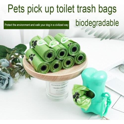 Pets Pick Up The Stool Bag Excrement Walk Dog Toilet Biodegradable Cat Excrement Outdoor Thickened Garbage Bag Dog Accessories