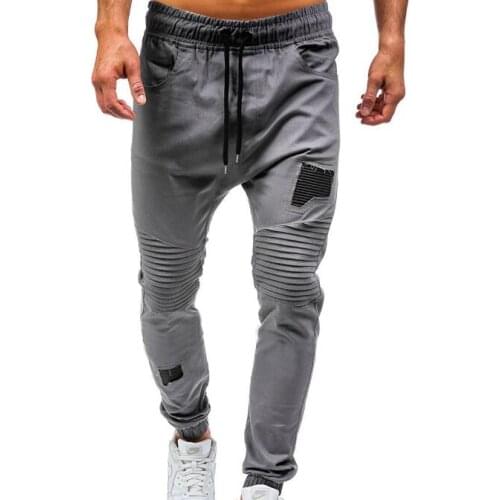 Fashion Sweatpants Men Harem Pants Mens Trousers With Fold Mens Joggers Pants Black Camo Track Pants For Man