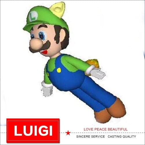 Luigi kite soft inflatable Mario kite pendant 4m