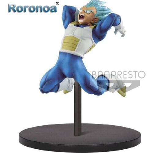 RORONOA Original Banpresto DBZ Super ULTIMATE SOLDIERS SSGSS Vegeta Action Figure Collectible Model Doll Toy Figurals Brinquedos