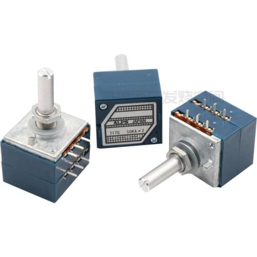 Alps Potentiometer 27 Type Round Handle 50K Exponential Potentiometer Made in Japan