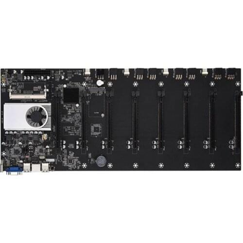 Riserless Mining Motherboard 8 GPU Bitcoin Crypto Etherum Mining Support 1066/1333/1600MHz