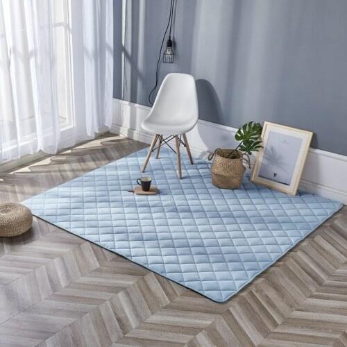 Nordic Japanese Boho Tie-dye Gradient Area Carpet Square Fluffy Rug Childrens play mat Living Room study Hall Non-slip Blanket