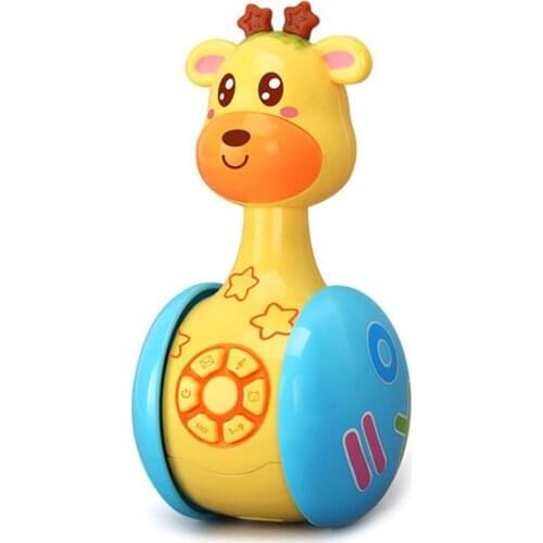 Animal Shape Slideable Tumbler Story Telling Machine Kids Interactive Sing Toy