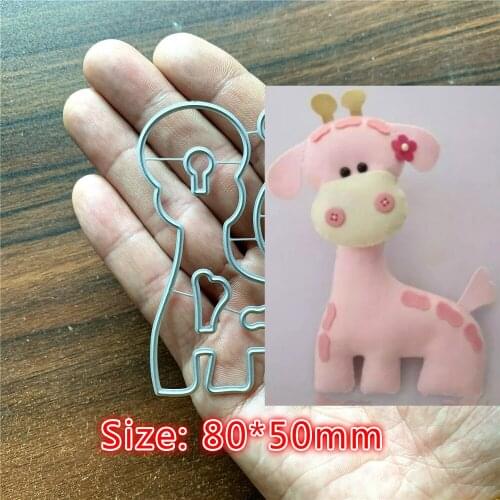 1PC Flower Giraffe Cutting Die Stencil Template for DIY Embossing Paper Photo Album Gift Cards Making Scrapbooking