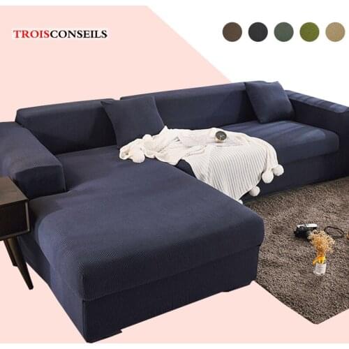 Top Quality Velvet Sofa Cushion Solid Color All-inclusive Sofa Cover High Elastic Couch Cover Home Decor Fundas Sofa Slipcover