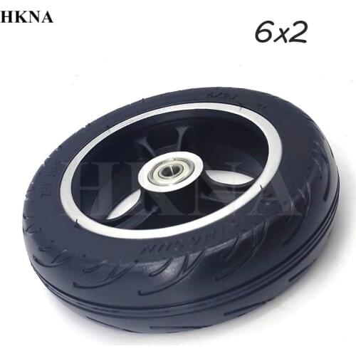 Explosion-proof 6 Inch Solid Tyre Wheel 6x2 Solid Tires With Alloy Rim for Fast Wheel F0,jackhot,Nes Carbon Fiber Scooter