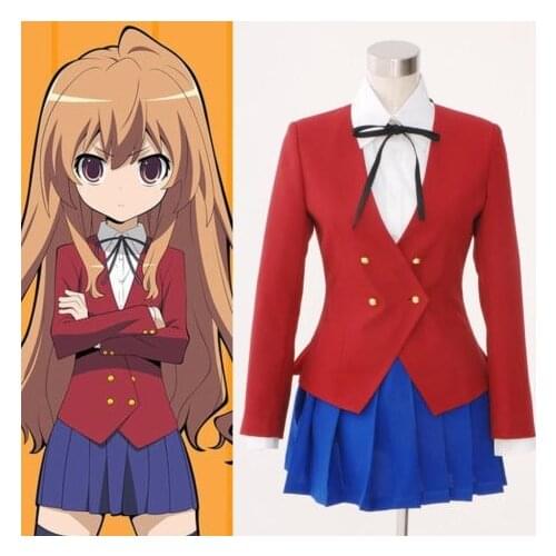 Japanese Anime Toradora! TIGER DRAGON Aisaka Taiga Cosplay Costumes School Uniforms