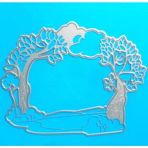YLCD1205 Tree Frame Metal Cutting Dies For Scrapbooking Stencils DIY Album Cards Decoration Embossing Folder Die Cuts Tools Mold
