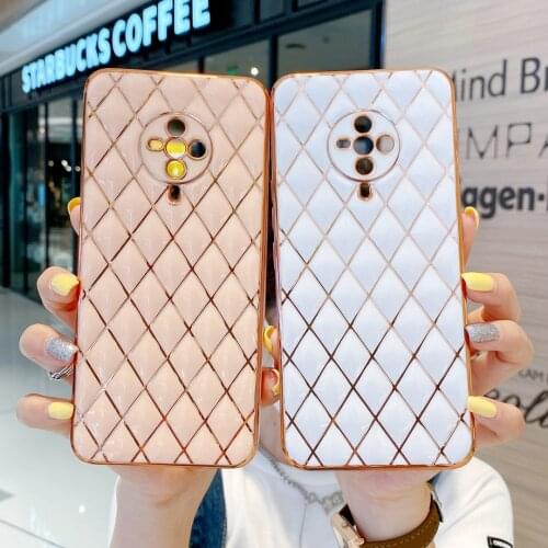 For VIVO S 9 7 6 Gold-plated Lingge phone case camera protection back cover